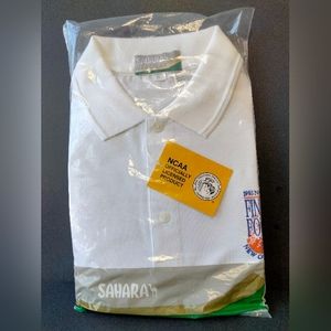 Vintage NCAA 1993 Final Four New Orleans Polo Shirt Sahara Single Stitch New NWT